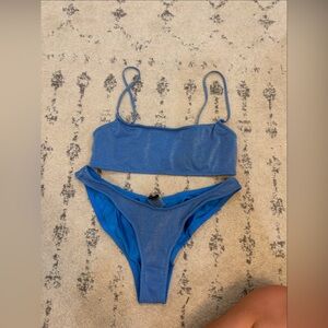 Triangl Swimwear Blue Bikini Mica Set